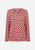 SC-FELICITY AOP 526 Bluse Rød