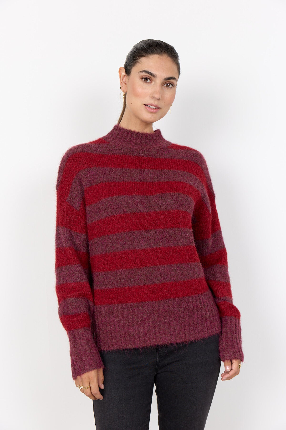SC-ILENE Pullover i Bordeaux fra soyaconcept