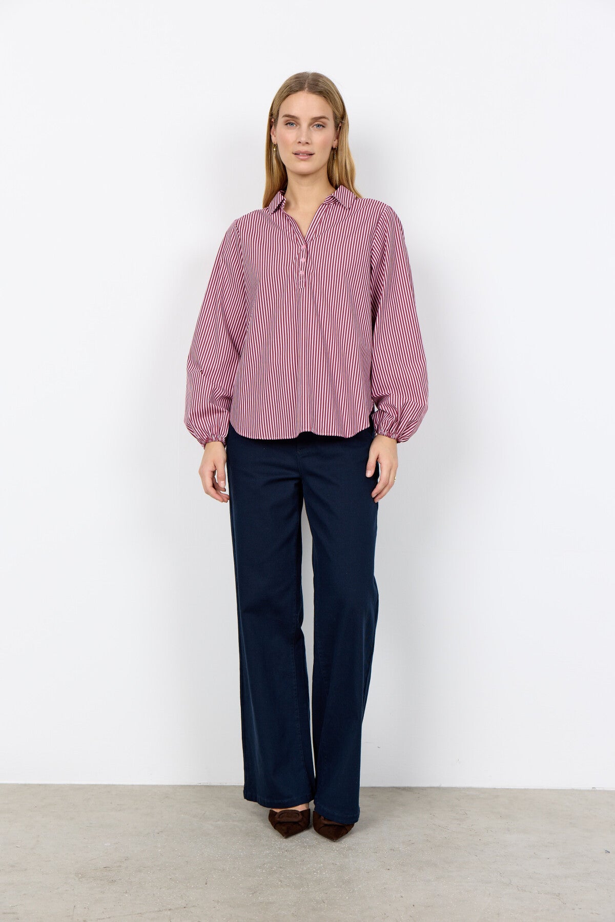 SC-BELINDA 1 Skjorte Rubin rød