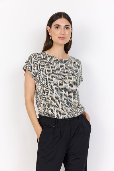 SC-FELICITY AOP 513 T-shirt Sort