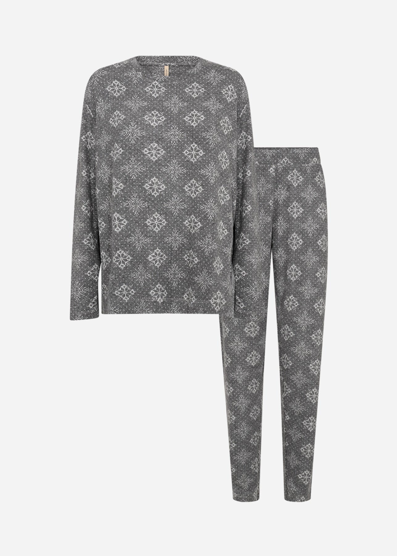 SC-BIARA AOP SET 150 Pyjamas Grå