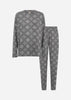 SC-BIARA AOP SET 150 Pyjamas Grå