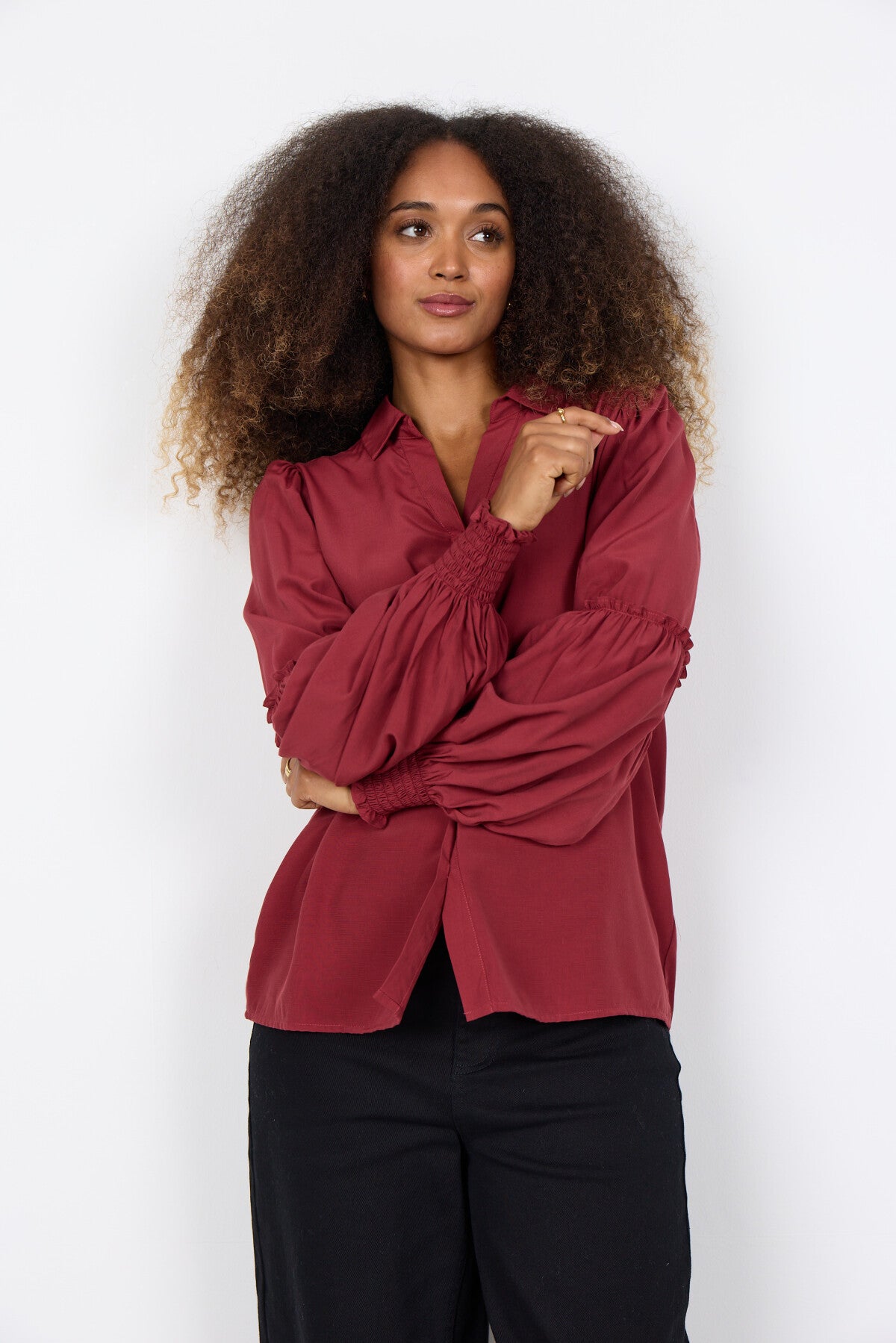 SC-BARBEL 2 Skjorte Rubin rød