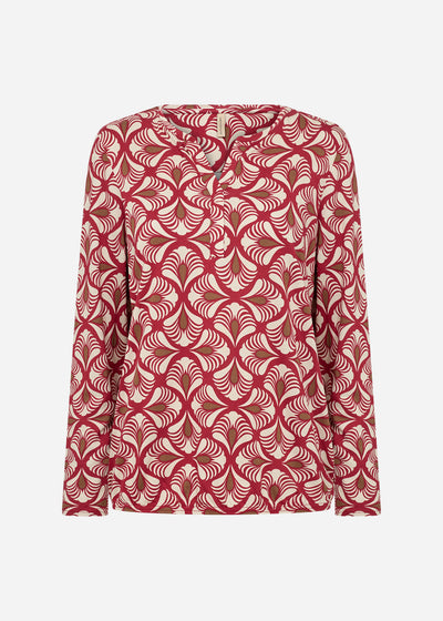 SC-FELICITY AOP 526 Bluse Rød