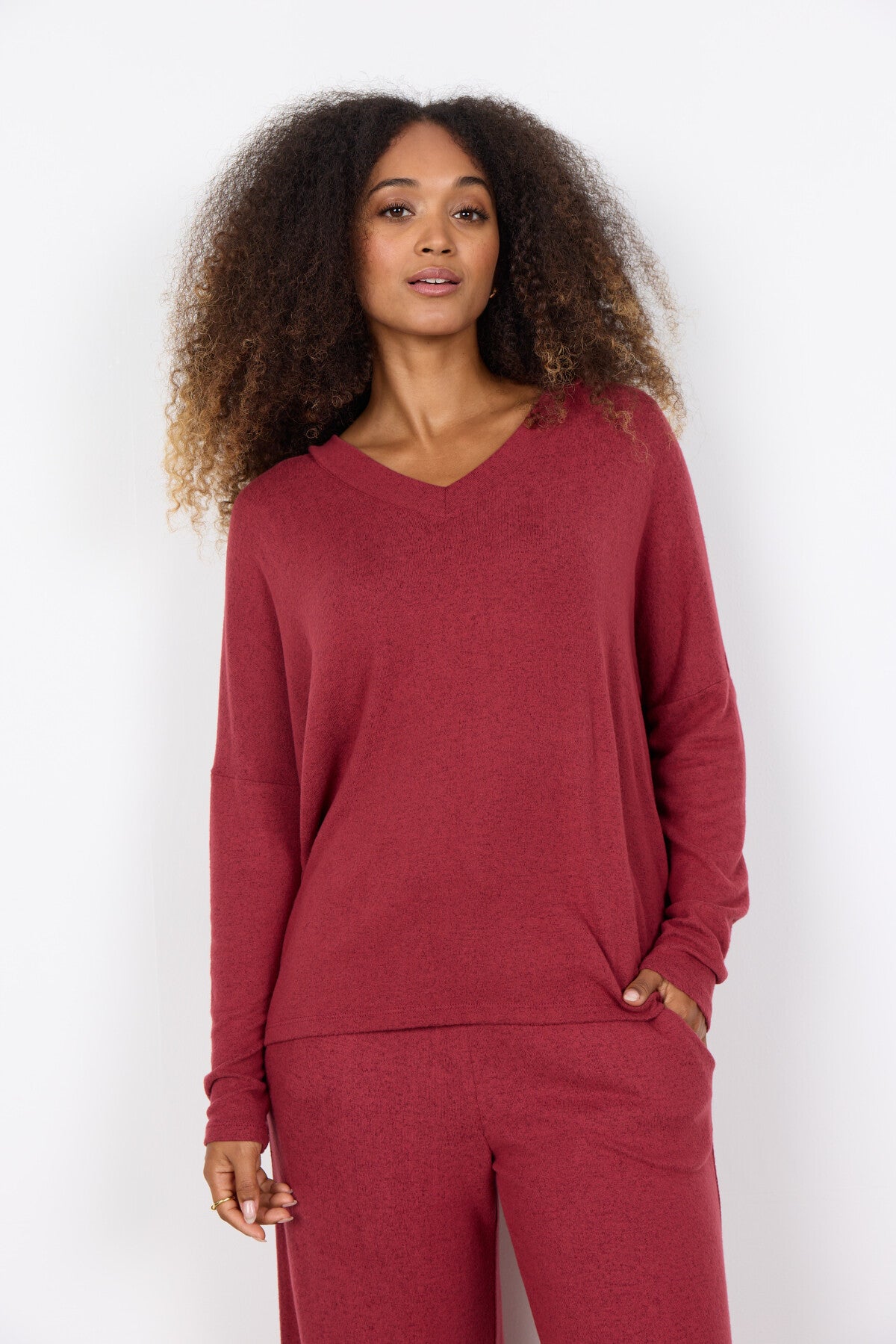 SC-BIARA 90 Bluse Rubin rød