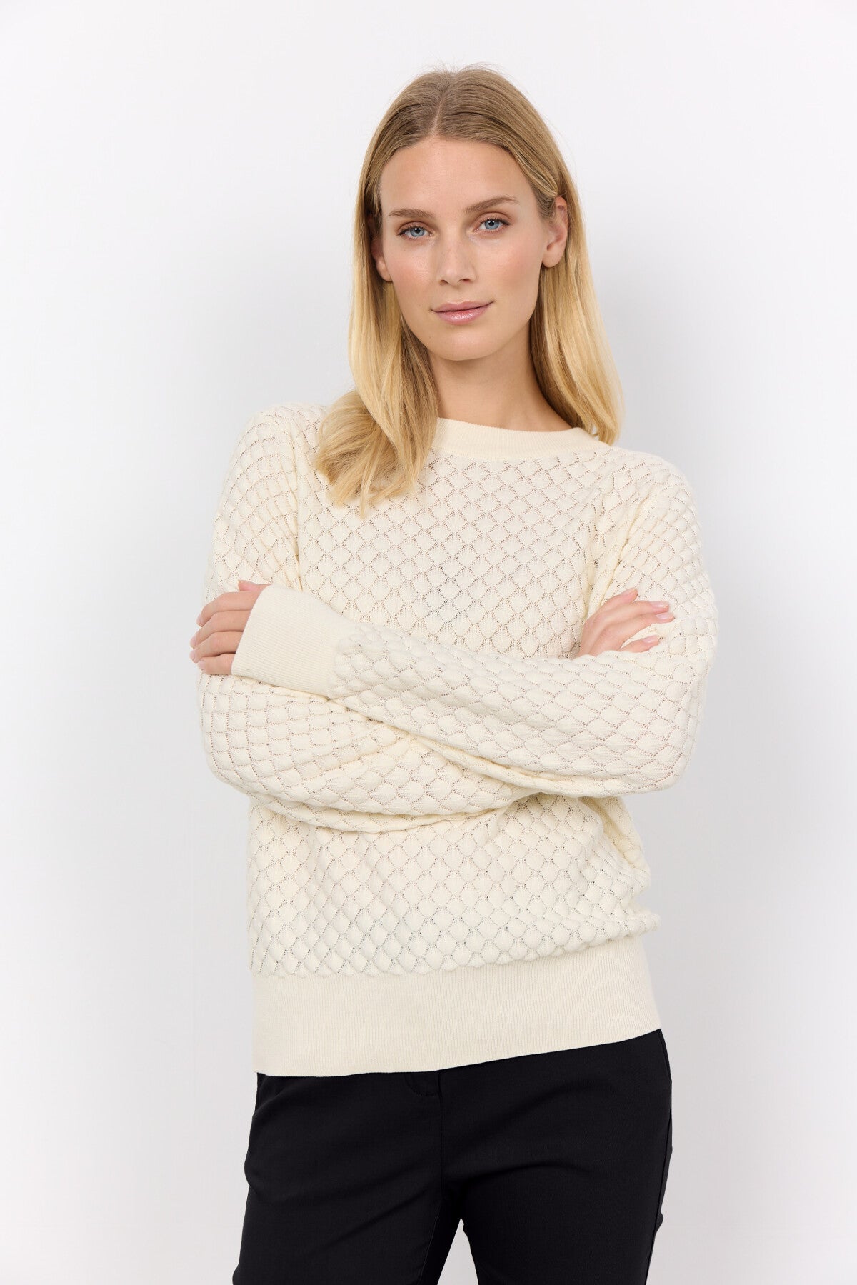 SC-AMELA 1 Pullover Creme