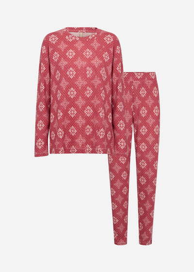 SC-BIARA AOP SET 150 Pyjamas Rød