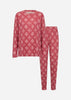 SC-BIARA AOP SET 150 Pyjamas Rød