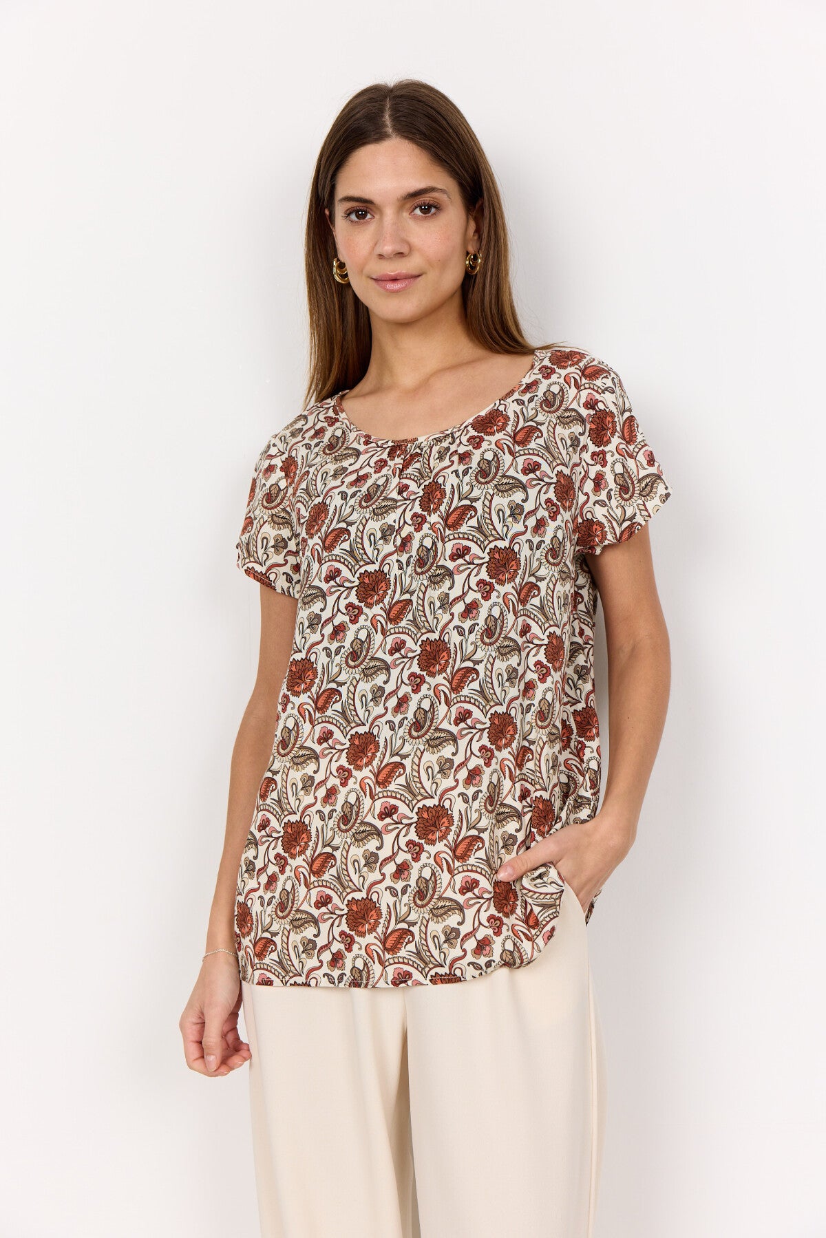 SC-SAMEA 1 Bluse Rust rød