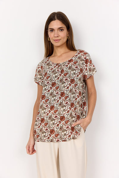 SC-SAMEA 1 Bluse Rust rød