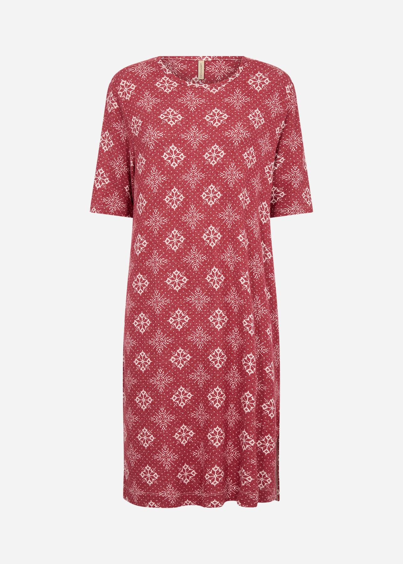 SC-BIARA AOP 154 Kjole Rød