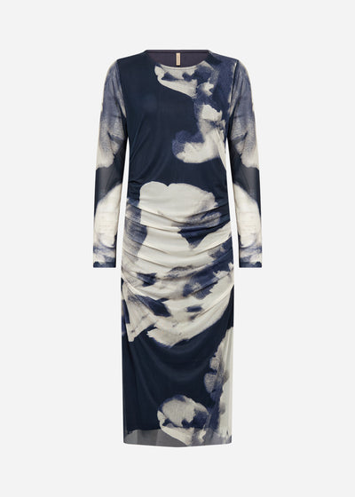 SC-ALDA AOP 59 Kjole Mørk blå