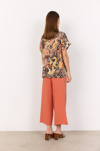 SC-ROSAELA 1 Bluse Mørk brun