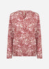 SC-FELICITY AOP 532 Bluse Rubin rød