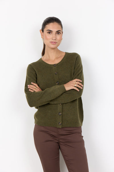 SC-ORLEAN 2 Cardigan Mørkegrøn