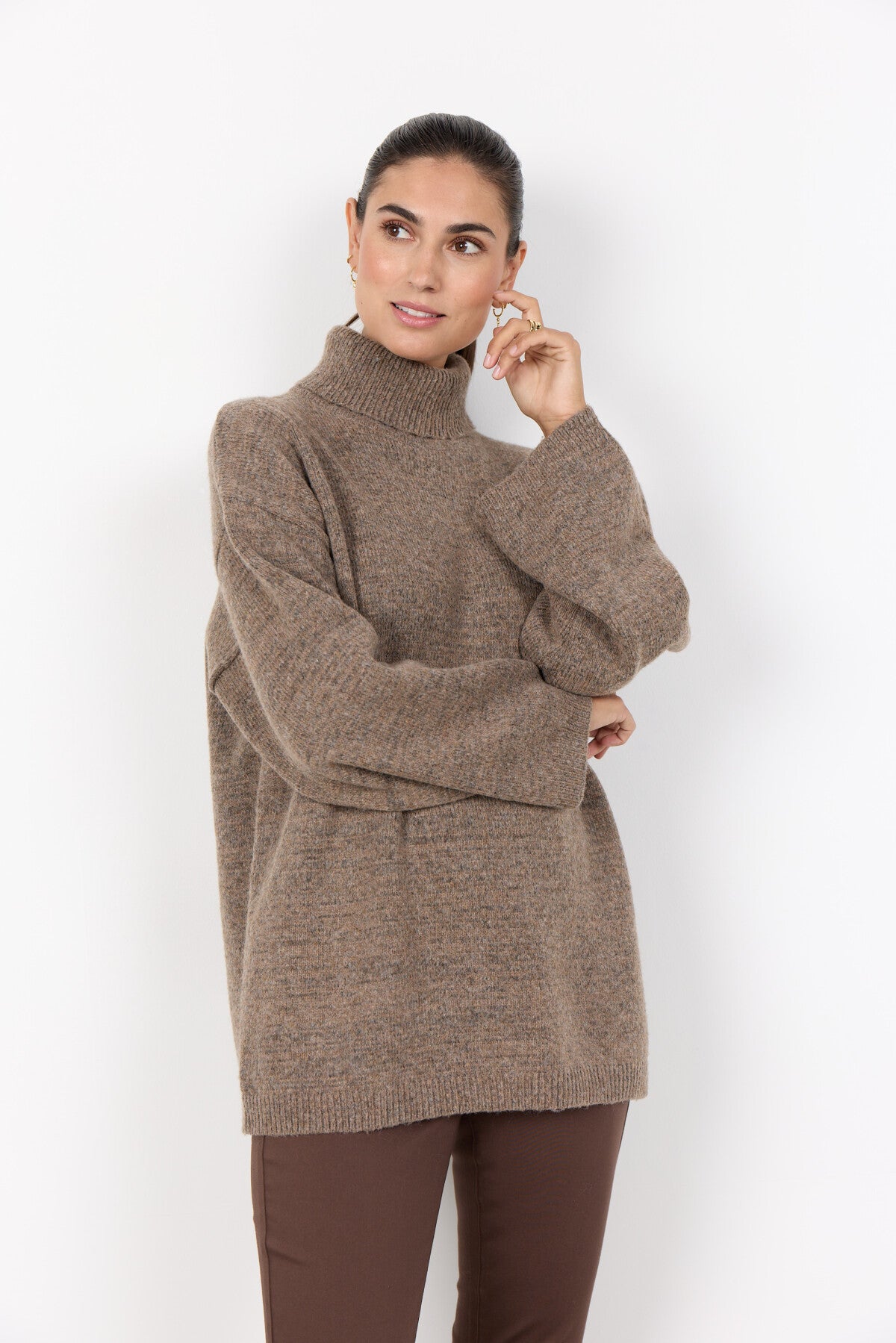 SC-VIDA 1 Pullover Mørk sand