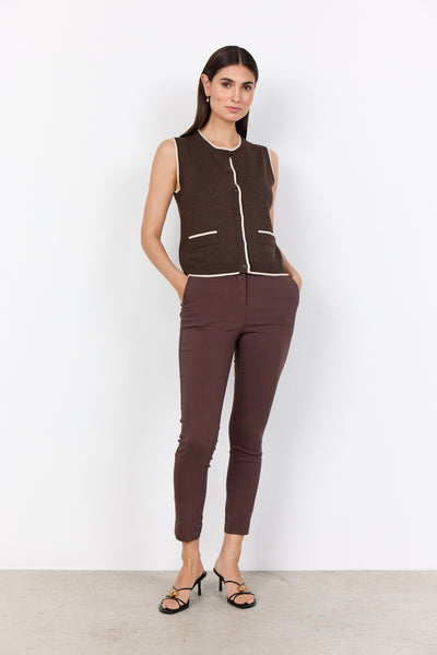 SC-DOLLIE 792 Vest Mørk brun