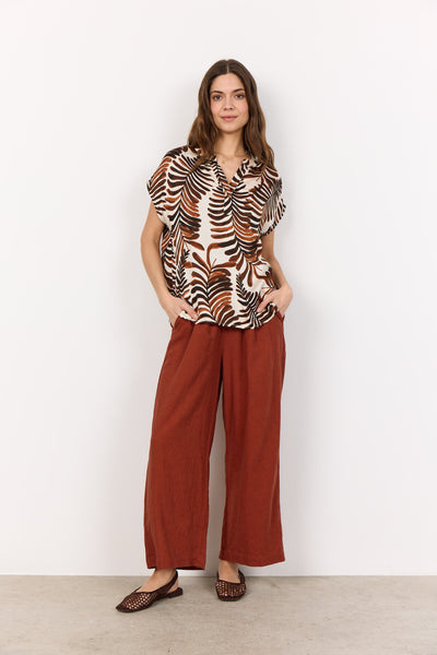 SC-ROCHEL 1 Bluse Mørk brun