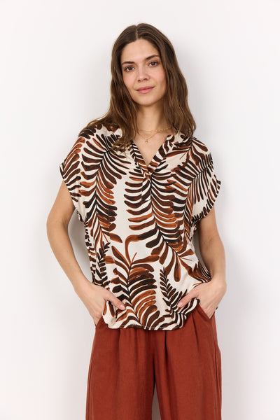 SC-ROCHEL 1 Bluse Mørk brun