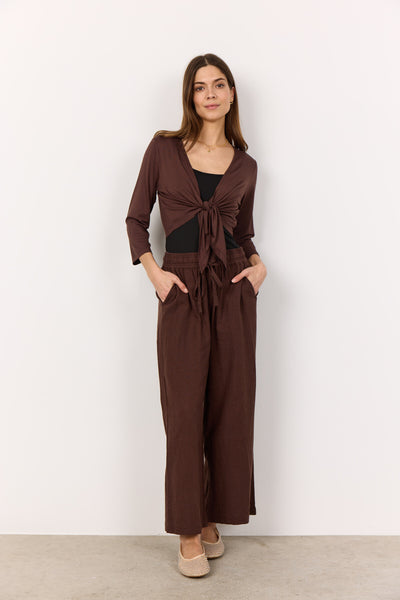 SC-MARICA 285 Cardigan Mørk brun