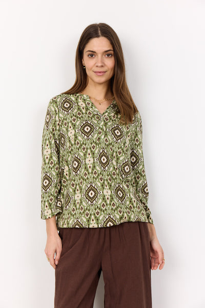 SC-FELICITY AOP 504 T-shirt Grøn