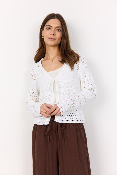 SC-PERRY 6 Cardigan Hvid