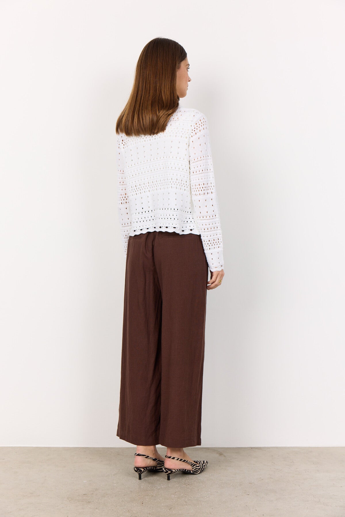 SC-PERRY 6 Cardigan Hvid