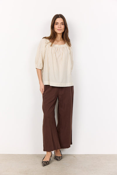SC-ROSETTE 3 Bluse Sand