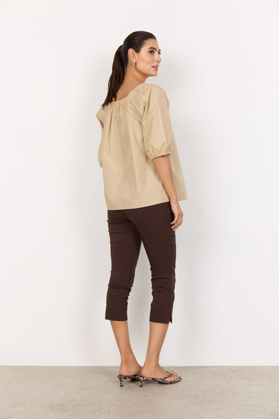 SC-RACHELLE 1 Bluse Sand
