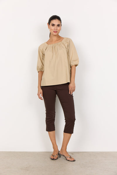 SC-RACHELLE 1 Bluse Sand