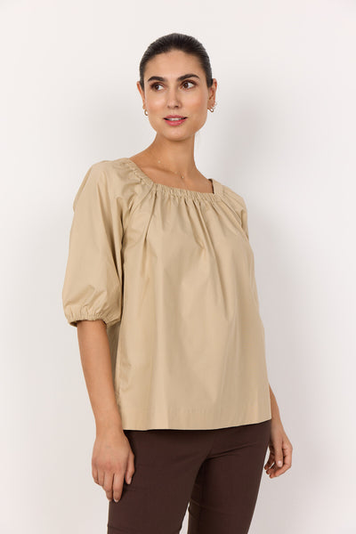 SC-RACHELLE 1 Bluse Sand