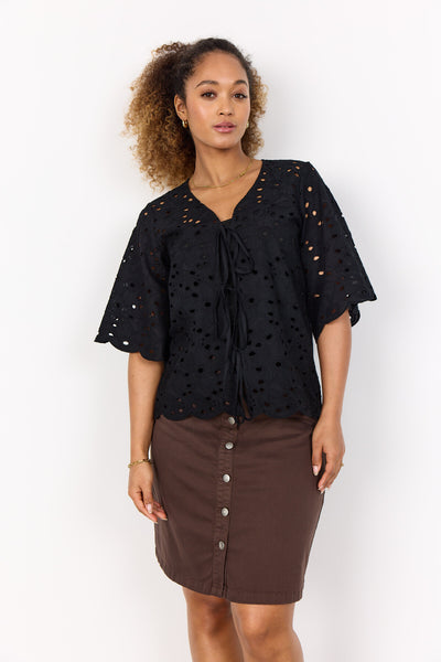 SC-RENNETTE 2 Bluse Sort