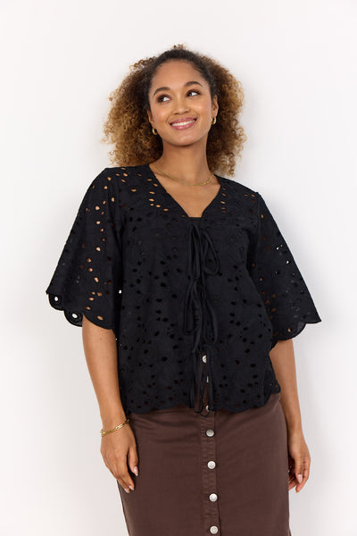 SC-RENNETTE 2 Bluse Sort