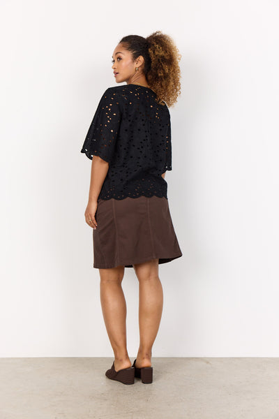 SC-RENNETTE 2 Bluse Sort