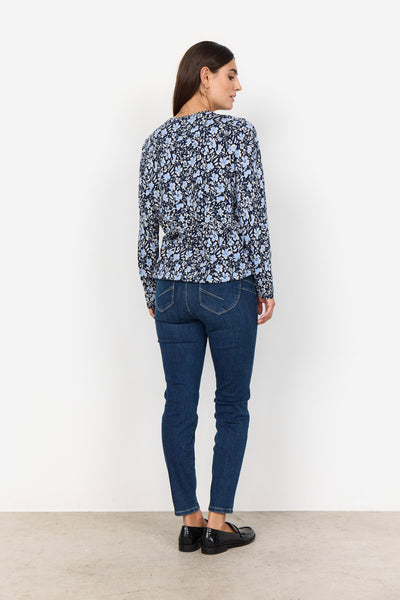 SC-FELICITY AOP 493 Bluse Lyseblå