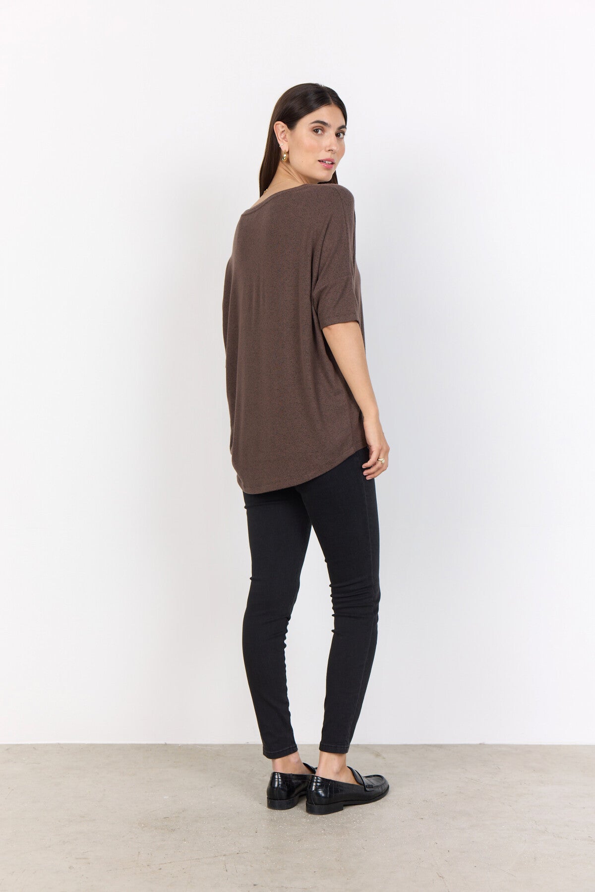 SC-BIARA 96 Bluse Mørk brun