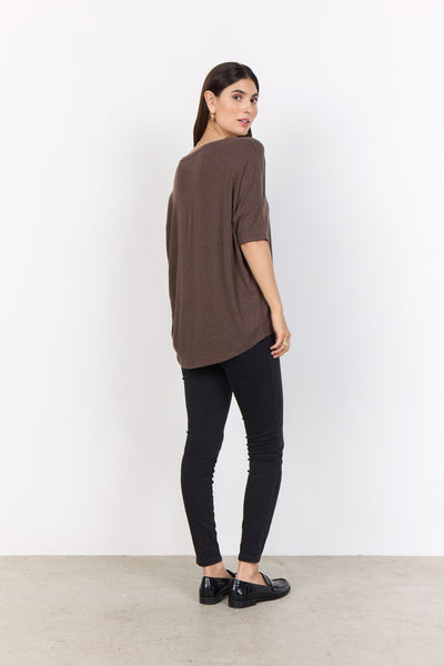 SC-BIARA 96 Bluse Mørk brun