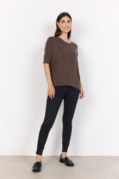 SC-BIARA 96 Bluse Mørk brun