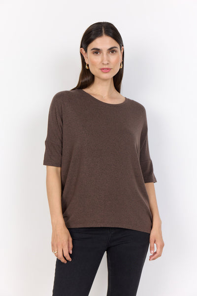 SC-BIARA 96 Bluse Mørk brun