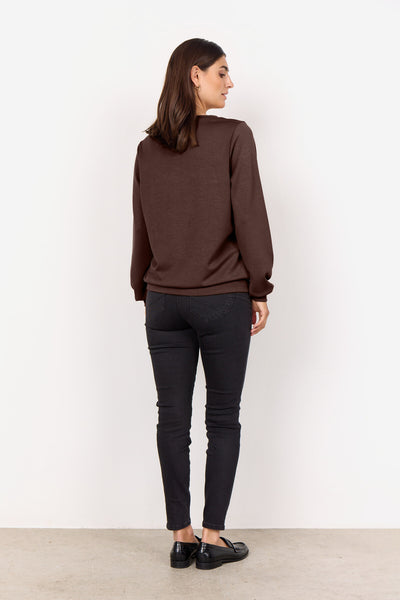 SC-BANU 194 Bluse Mørk brun
