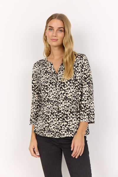SC-MARICA AOP 316 Bluse Sort