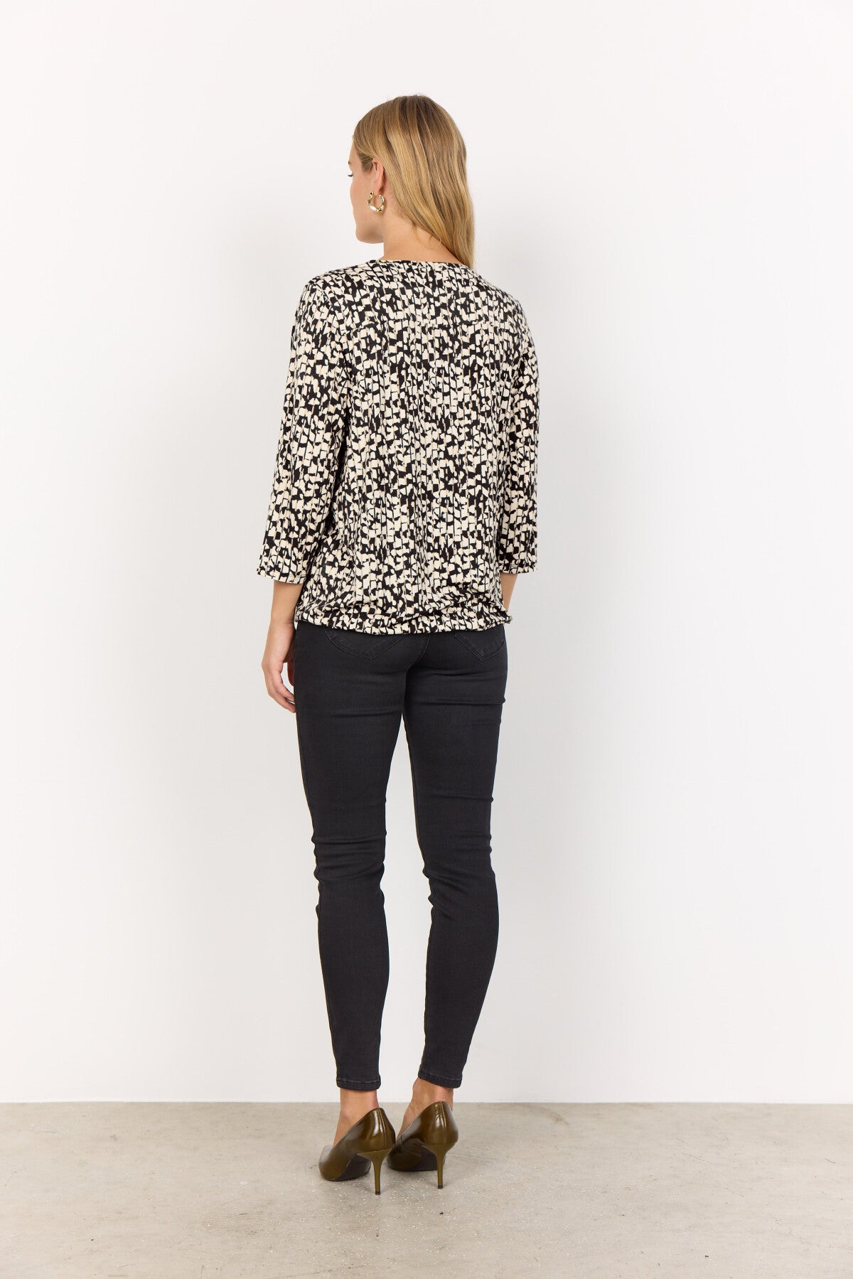 SC-MARICA AOP 316 Bluse Sort
