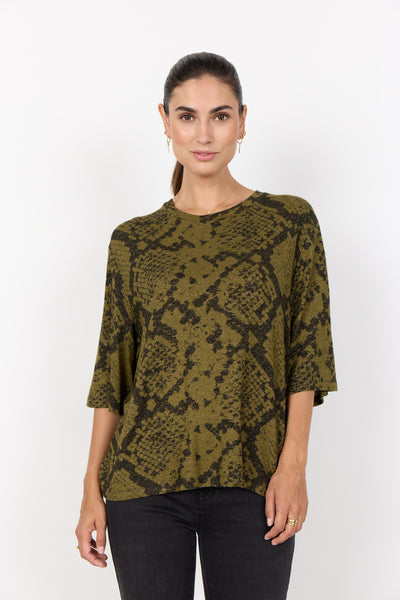 SC-BIARA AOP 144 T-shirt Mørkegrøn