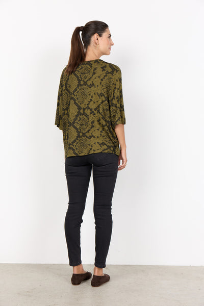 SC-BIARA AOP 144 T-shirt Mørkegrøn