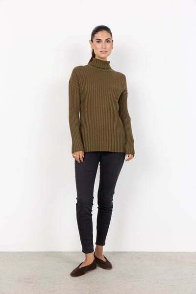 SC-KANITA 22 Pullover Mørkegrøn