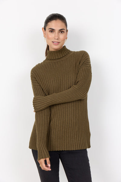 SC-KANITA 22 Pullover Mørkegrøn