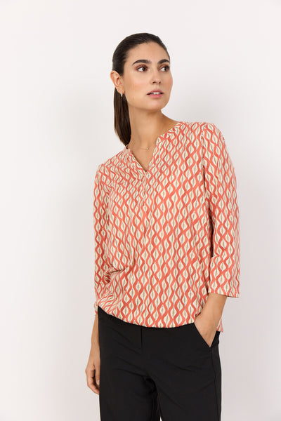 SC-FELICITY AOP 507 Bluse Orange