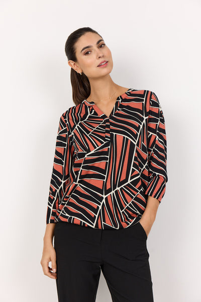 SC-FELICITY AOP 510 Bluse Orange