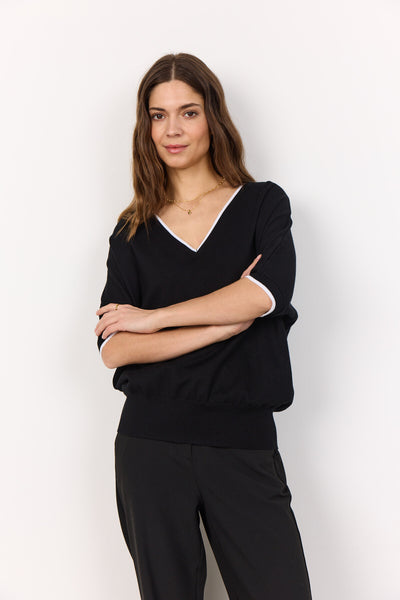SC-DOLLIE 786 Bluse Sort