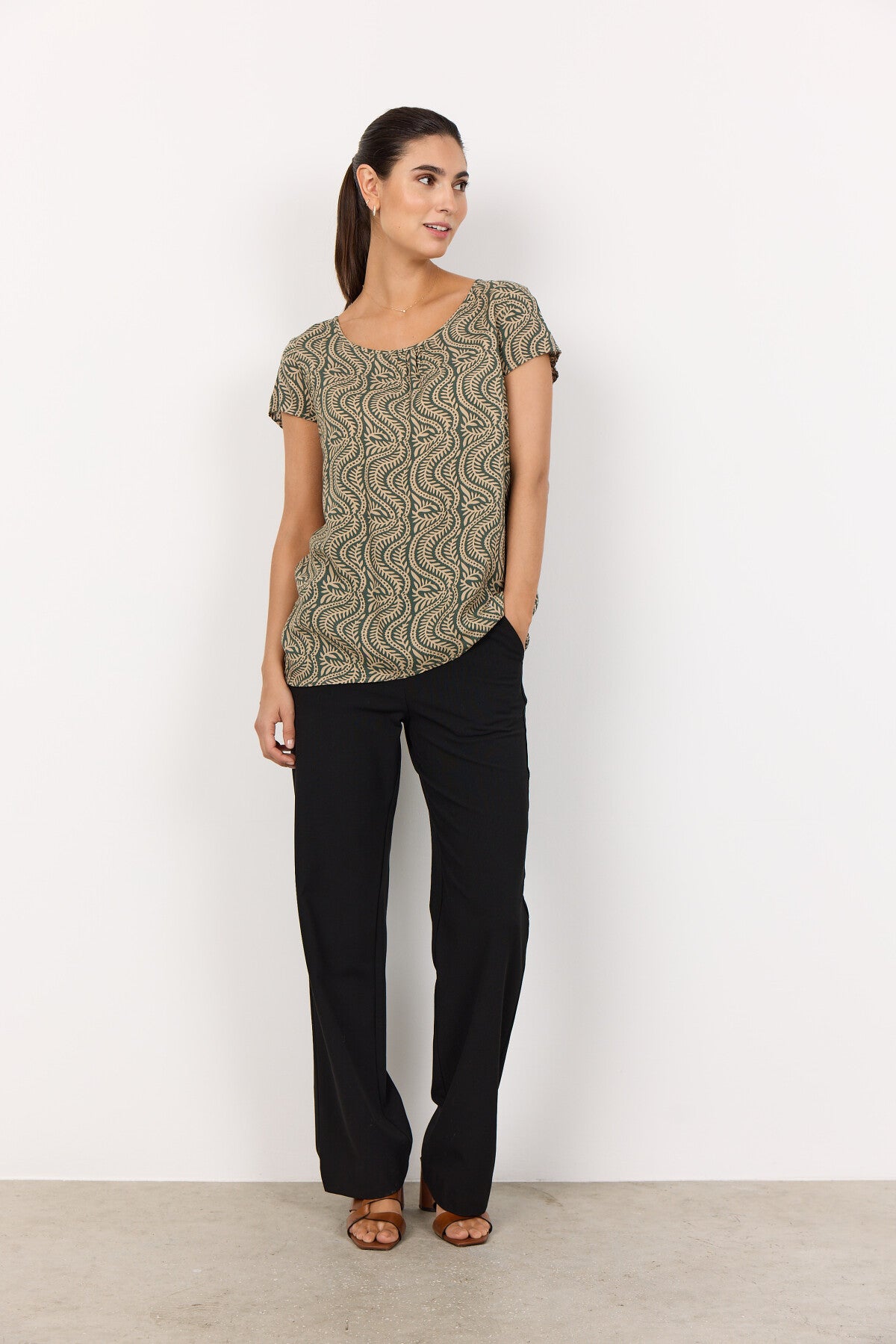 SC-ROSITTA 1 T-shirt Mørkegrøn